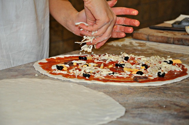 Wood-fired oven at PizzaPepe